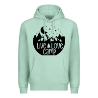 Seafoam Live Love Camp Premium Hoodie - Unal Design