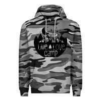 Slate Camo Live Love Camp Premium Hoodie - Unal Design