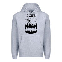 Heather Grey View jar Premium Hoodie - Unal Design