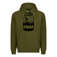 Army Green View jar Premium Hoodie - Unal Design