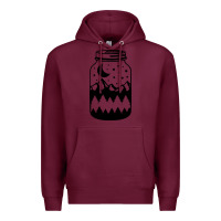 Burgundy View jar Premium Hoodie - Unal Design