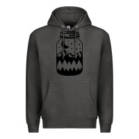 Charcoal Heather View jar Premium Hoodie - Unal Design