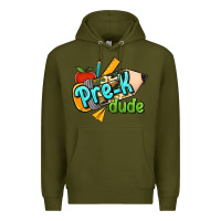 Army Green pre k dude Premium Hoodie - RanaPortraitStore