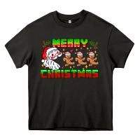 Asphalt Merry Christmas Heavy Core Tee - CowhideDigitalArt