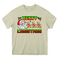Mossy Merry Christmas Heavy Core Tee - CowhideDigitalArt