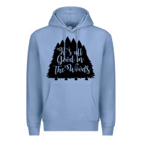 Colony Blue its all good in the woods Premium Hoodie - Unal Design