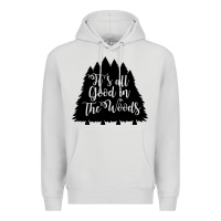 Dove Grey its all good in the woods Premium Hoodie - Unal Design