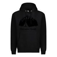 Black Adventure Camping Premium Hoodie - Unal Design