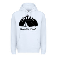 White Adventure Camping Premium Hoodie - Unal Design