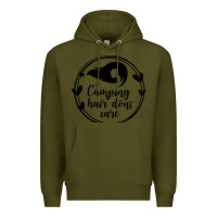 Army Green Camping Premium Hoodie - Unal Design
