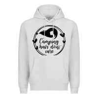 Dove Grey Camping Premium Hoodie - Unal Design