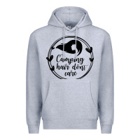 Heather Grey Camping Premium Hoodie - Unal Design