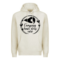 Oatmeal Heather Camping Premium Hoodie - Unal Design