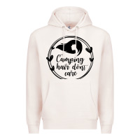 Pale Pink Camping Premium Hoodie - Unal Design