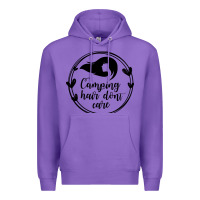 Purple Camping Premium Hoodie - Unal Design