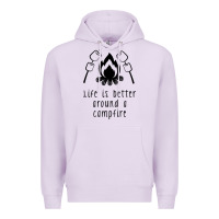 Lilac life is better around a campfire Premium Hoodie - Unal Design
