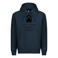 Navy life is better around a campfire Premium Hoodie - Unal Design