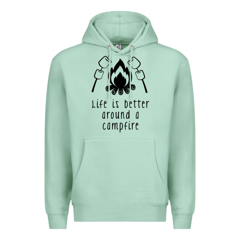 Life Is Better Around A Campfire Premium Hoodie by Unal Design | Teevron