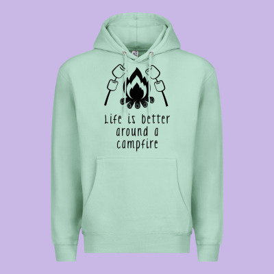 Premium Hoodie life is better around a campfire