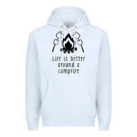 White life is better around a campfire Premium Hoodie - Unal Design