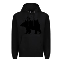 Black bear Premium Hoodie - Unal Design