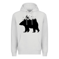 Dove Grey bear Premium Hoodie - Unal Design