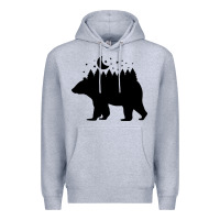 Heather Grey bear Premium Hoodie - Unal Design