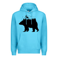 Ocean Blue bear Premium Hoodie - Unal Design