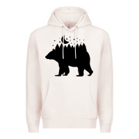 Pale Pink bear Premium Hoodie - Unal Design