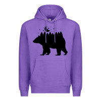 Purple bear Premium Hoodie - Unal Design