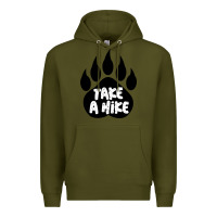 Army Green take a hike Premium Hoodie - Unal Design