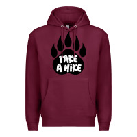 Burgundy take a hike Premium Hoodie - Unal Design