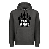Charcoal Heather take a hike Premium Hoodie - Unal Design