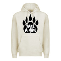 Oatmeal Heather take a hike Premium Hoodie - Unal Design