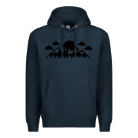 Navy Mountain Premium Hoodie - Unal Design