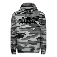 Slate Camo Mountain Premium Hoodie - Unal Design