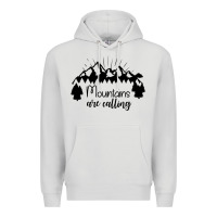 Dove Grey Mountains Premium Hoodie - Unal Design
