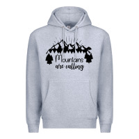 Heather Grey Mountains Premium Hoodie - Unal Design