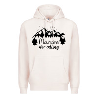 Pale Pink Mountains Premium Hoodie - Unal Design