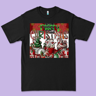 Merry Christmas Premium Tee Designed By Cowhidedigitalart