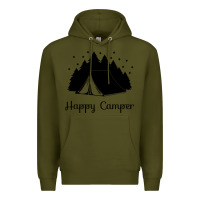 Army Green camping Premium Hoodie - Unal Design