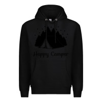Black camping Premium Hoodie - Unal Design
