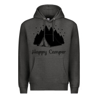 Charcoal Heather camping Premium Hoodie - Unal Design