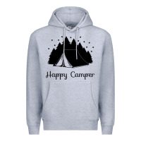 Heather Grey camping Premium Hoodie - Unal Design