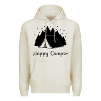 Oatmeal Heather camping Premium Hoodie - Unal Design