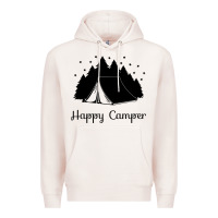 Pale Pink camping Premium Hoodie - Unal Design