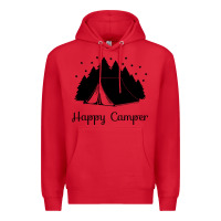 Red camping Premium Hoodie - Unal Design
