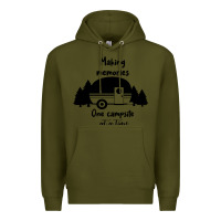 Army Green making memories Premium Hoodie - Unal Design
