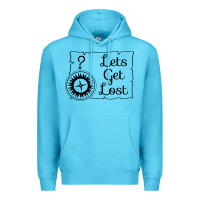 Ocean Blue lets get lost Premium Hoodie - Unal Design