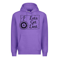 Purple lets get lost Premium Hoodie - Unal Design